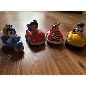 Disney Doorables Let's Go Vehicles Lot of 4 – Olaf Donald Mulan Queen of Hearts
